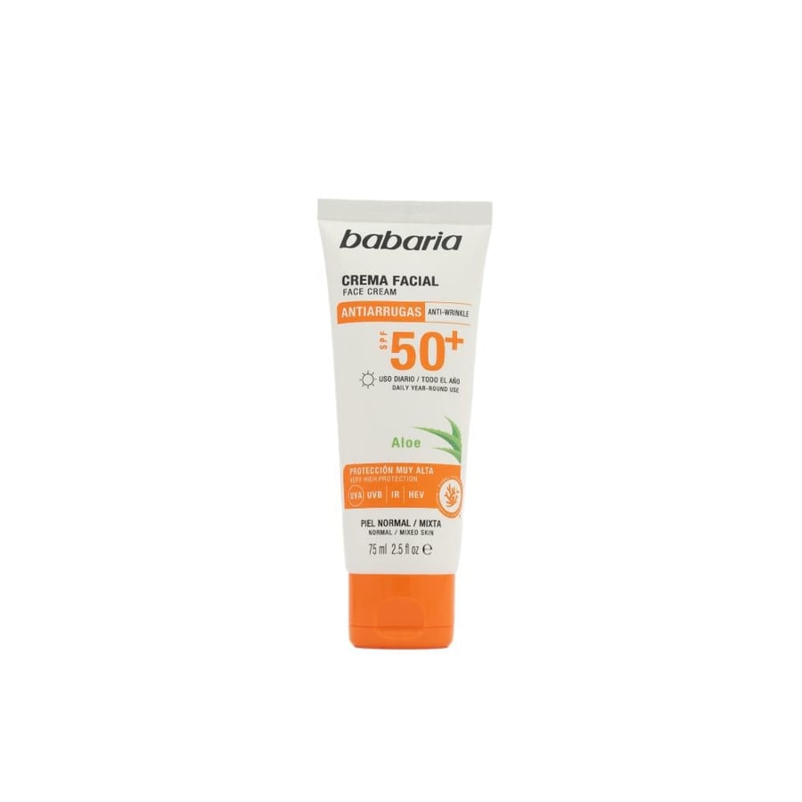 واقي شمس مضاد للتجاعيد SPF50 من باباريا للوجه