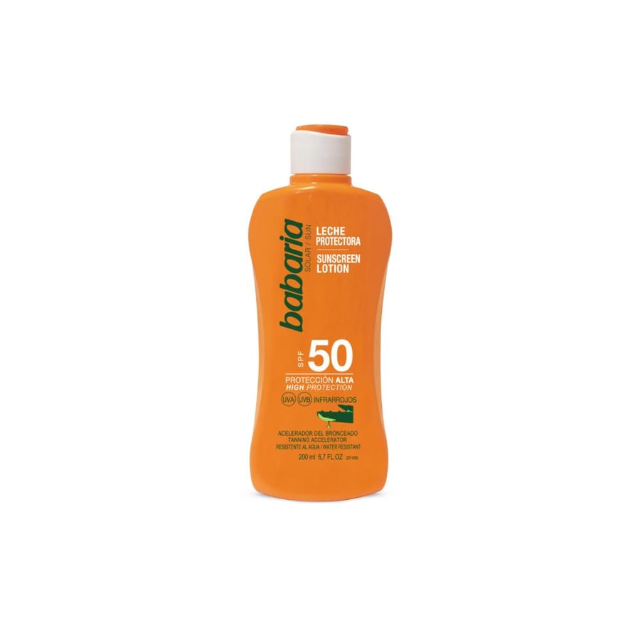 واقي شمس مع مرطب SPF50 بالصبار من باباريا لحماية وترطيب البشرة