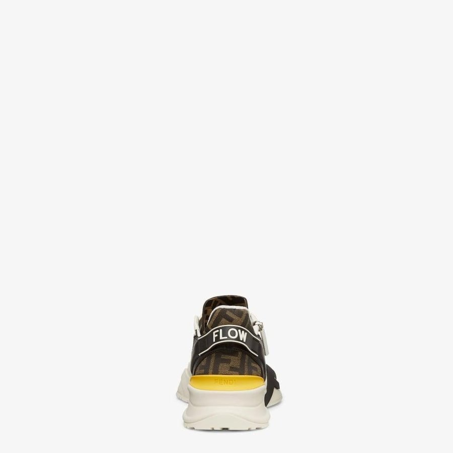 Fendi Flow White leather low-tops