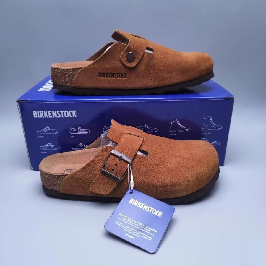 Birkenstock Boston suede clogs