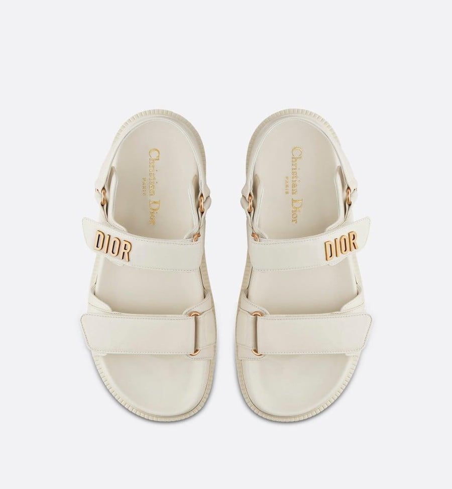 DIORACT SANDAL White Lambskin
