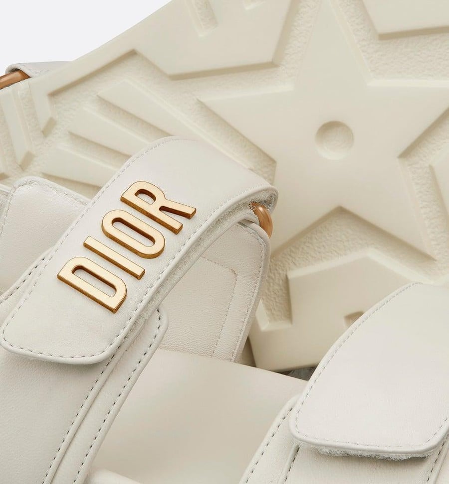 DIORACT SANDAL White Lambskin