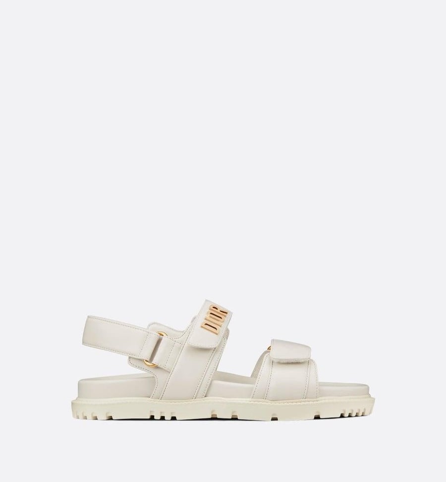 DIORACT SANDAL White Lambskin