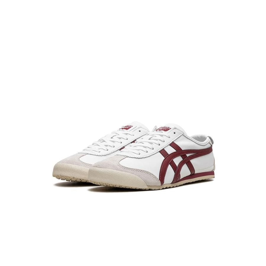 Onitsuka Tiger سنيكر 'ميكسيكو 66' بلونين أبيض وعنابي