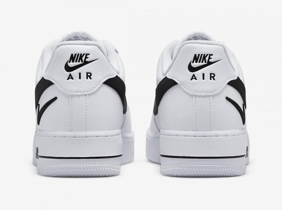 Air Force 1 '07 'Cut Out Swoosh - White Black'