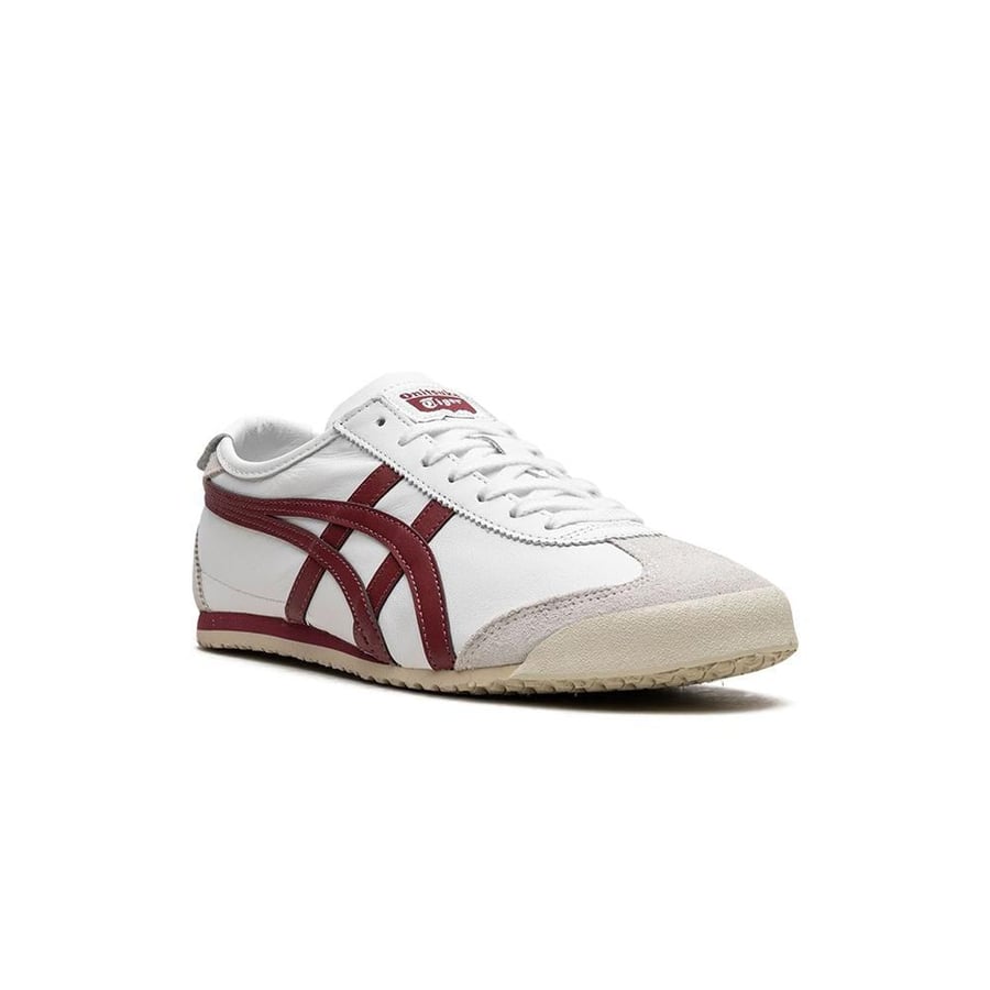 Onitsuka Tiger سنيكر 'ميكسيكو 66' بلونين أبيض وعنابي