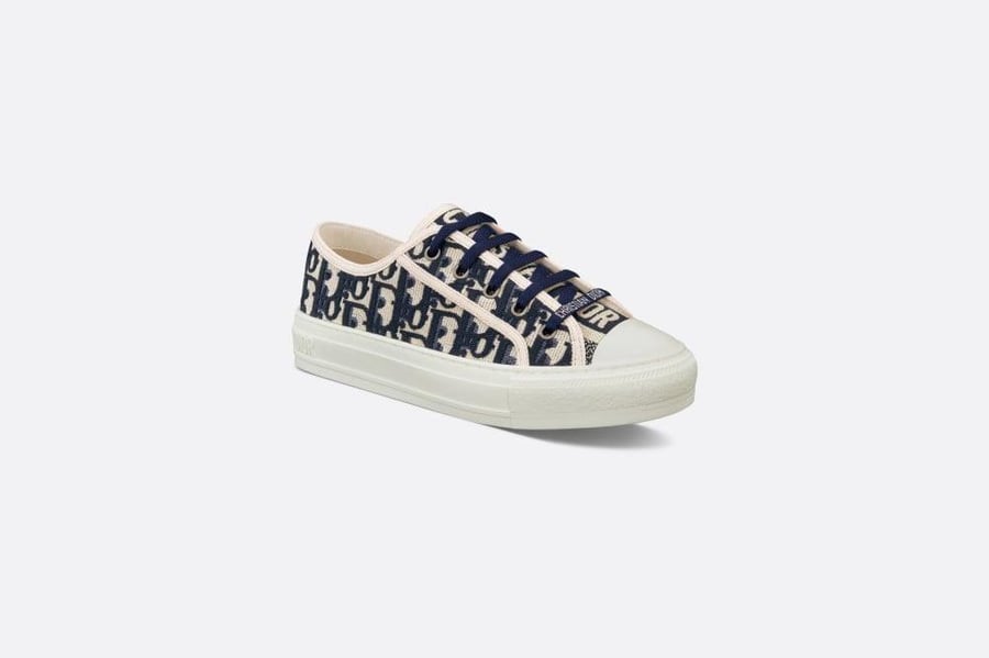 Dior Walk'N'Dior Embroidered Canvas Low 'Deep Blue'