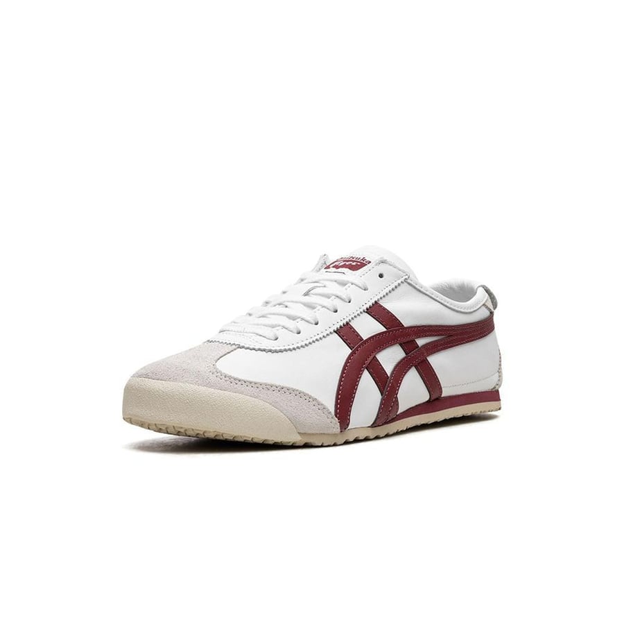 Onitsuka Tiger سنيكر 'ميكسيكو 66' بلونين أبيض وعنابي