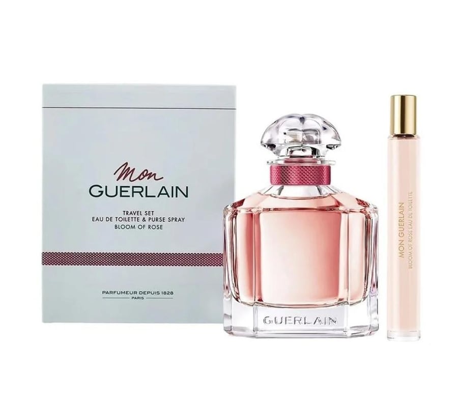 طقم غيرلان مون بلوم اوف روز او دو تواليت (عطر 100مل+عينة 10مل)