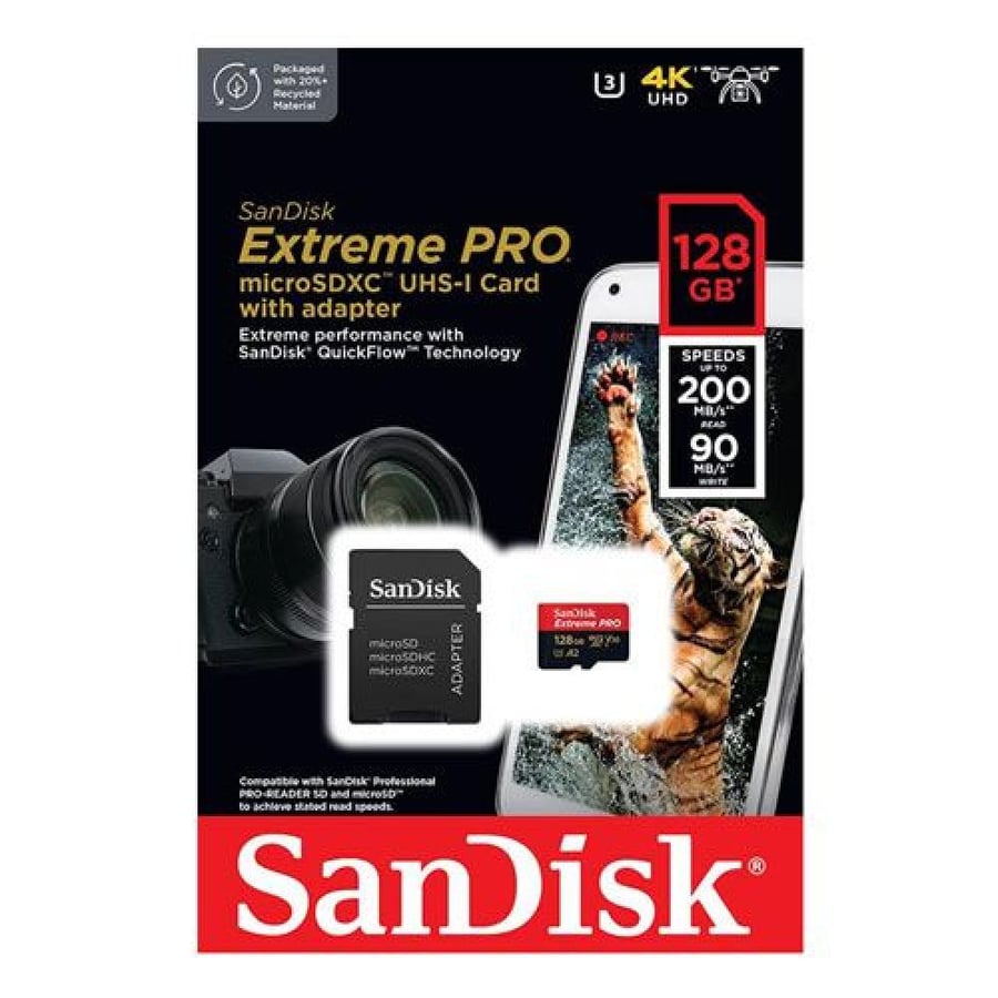 ذاكرة مايكرو 128GB من SanDisk