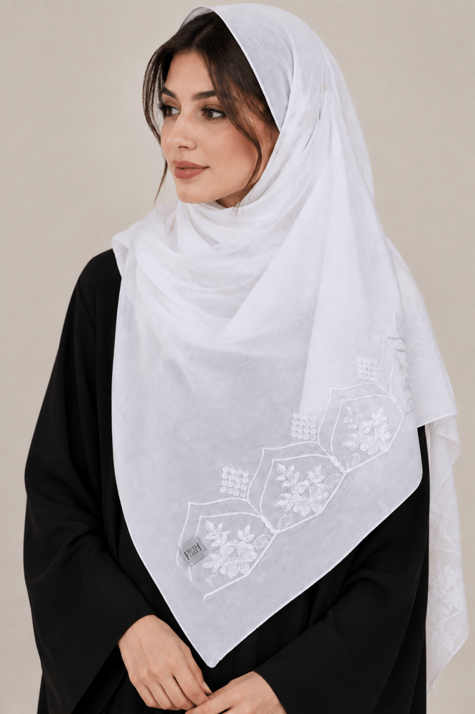 طرحة بوال ياباني مطرزة