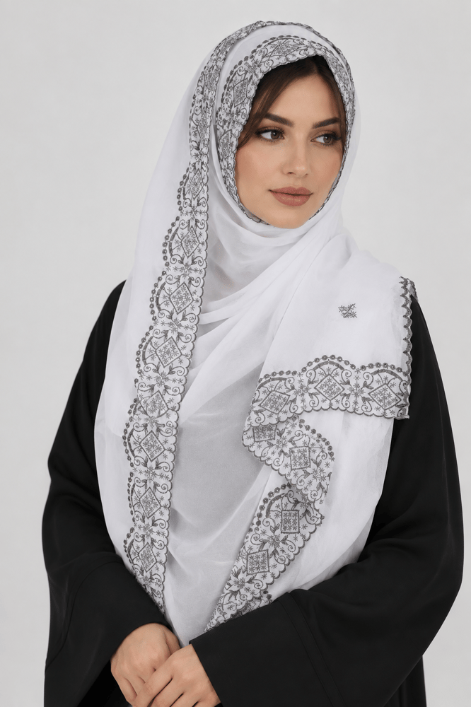 طرحة بوال ياباني مطرزة