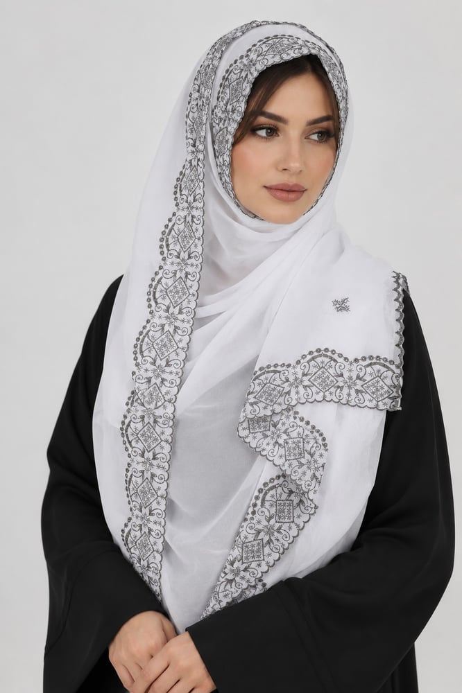 طرحة بوال ياباني مطرزة