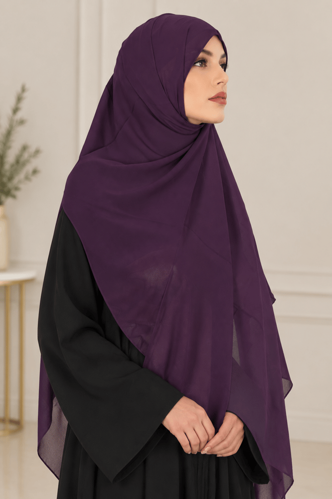 طرحة كورية شيفون