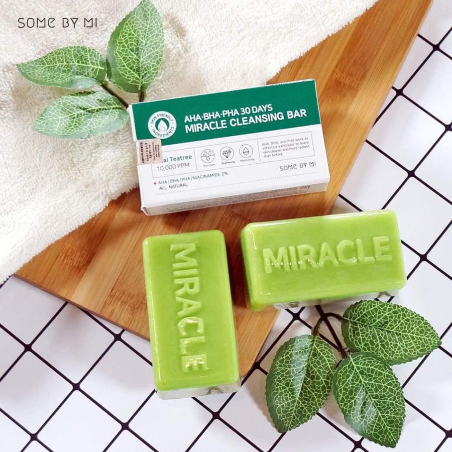 Some By Mi AHA BHA PHA 30 Days Miracle Cleansing Bar (106g) – The Integrated Solution for Skin Renewal & Blemish Control