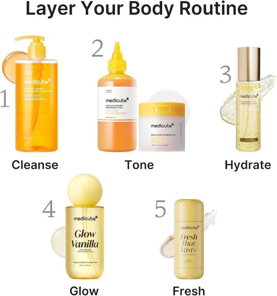 ميدكيوب معطر للشعر والجسم برائحة الفانيليا
