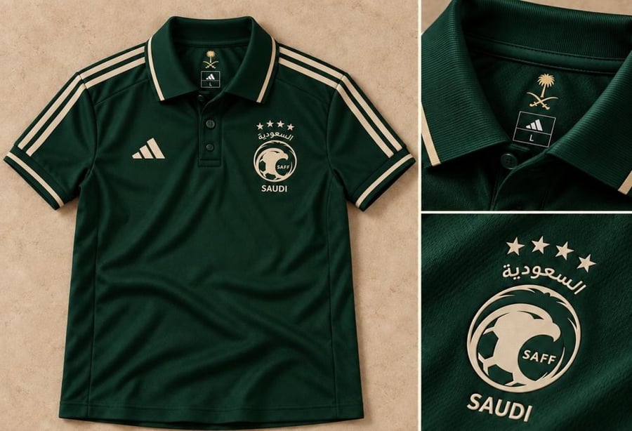 تيشيرت بولو المنتخب السعودي - إصدار كأس الخليج