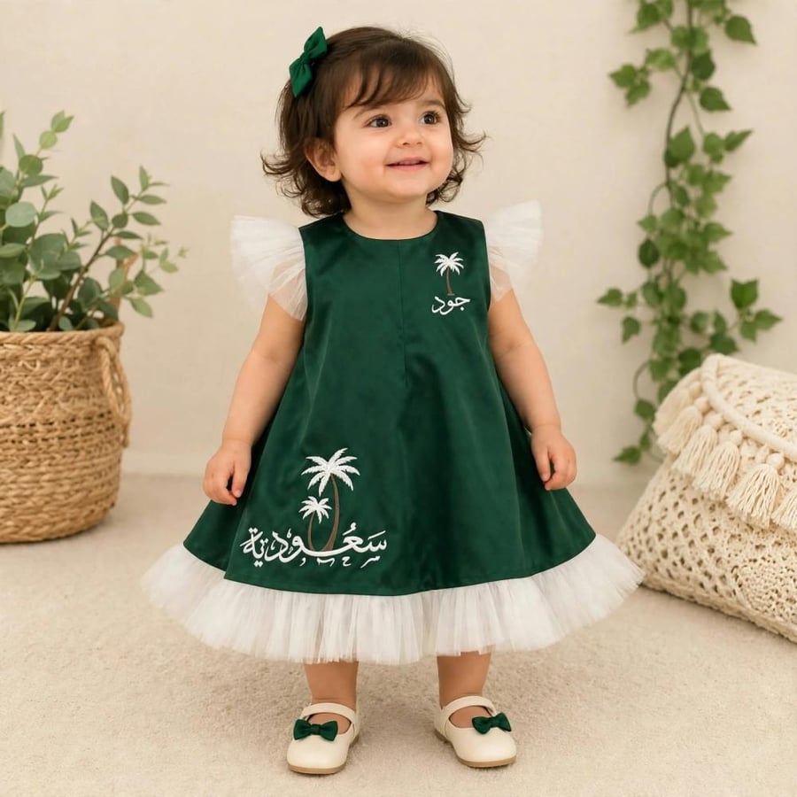 فستان تفته اخظر