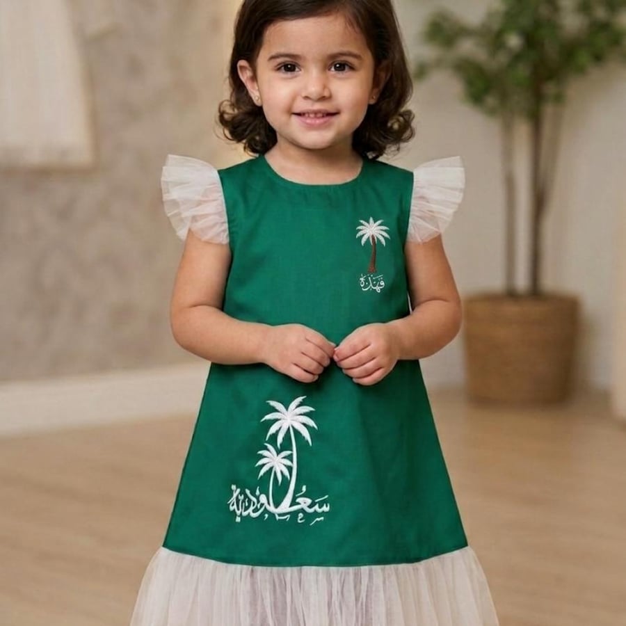 فستان تفته اخظر