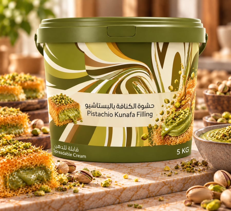 حشوة الكنافة بالبستاشيو Pistachio Kunafa Filling