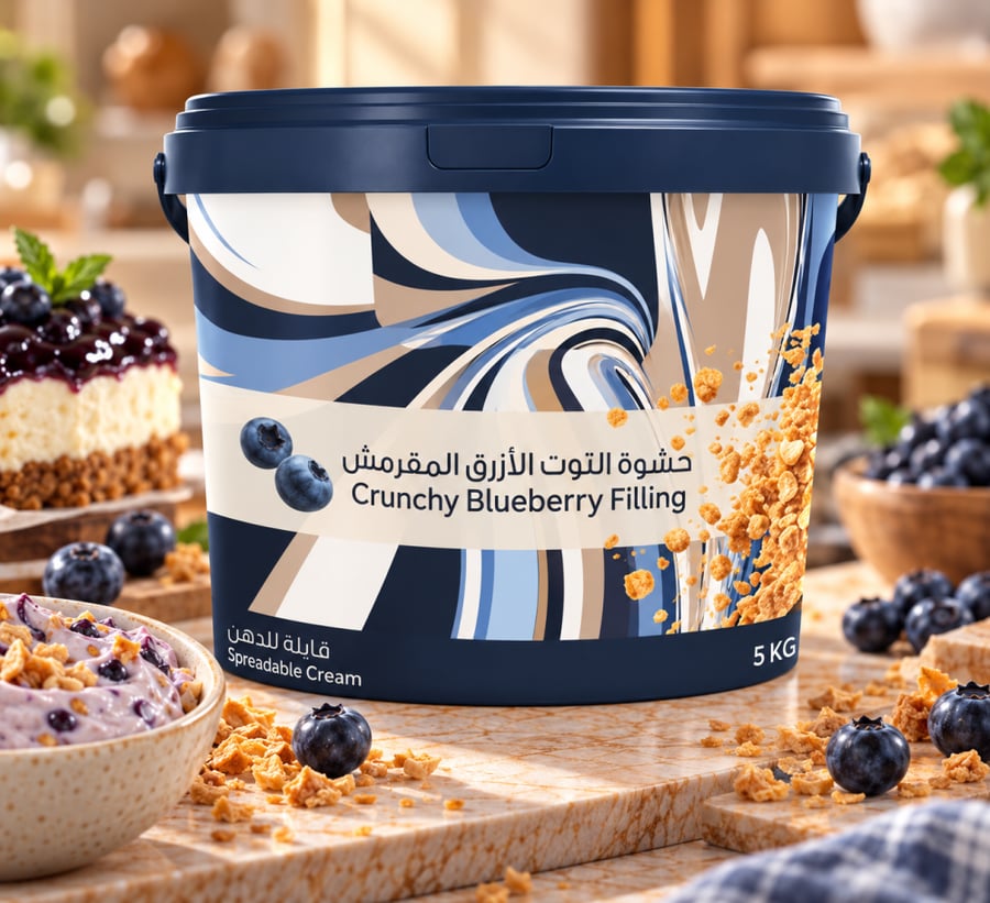 حشوة التوت الأزرق المقرمش — Crunchy Blueberry Filling