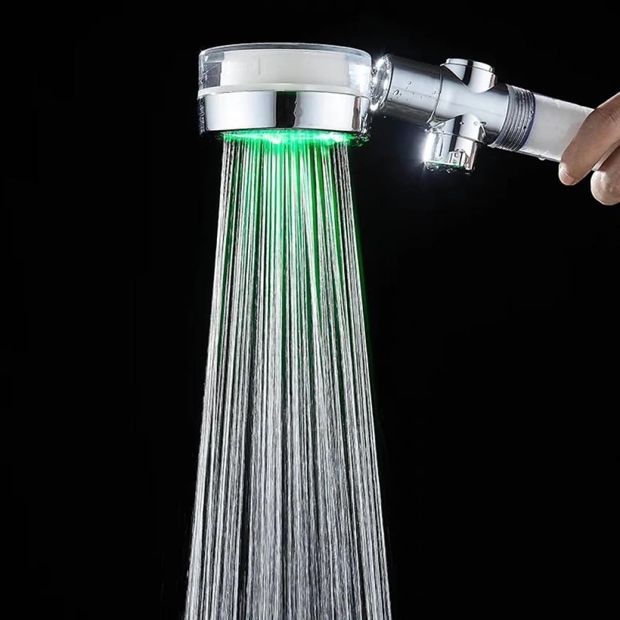 Shower filter with light