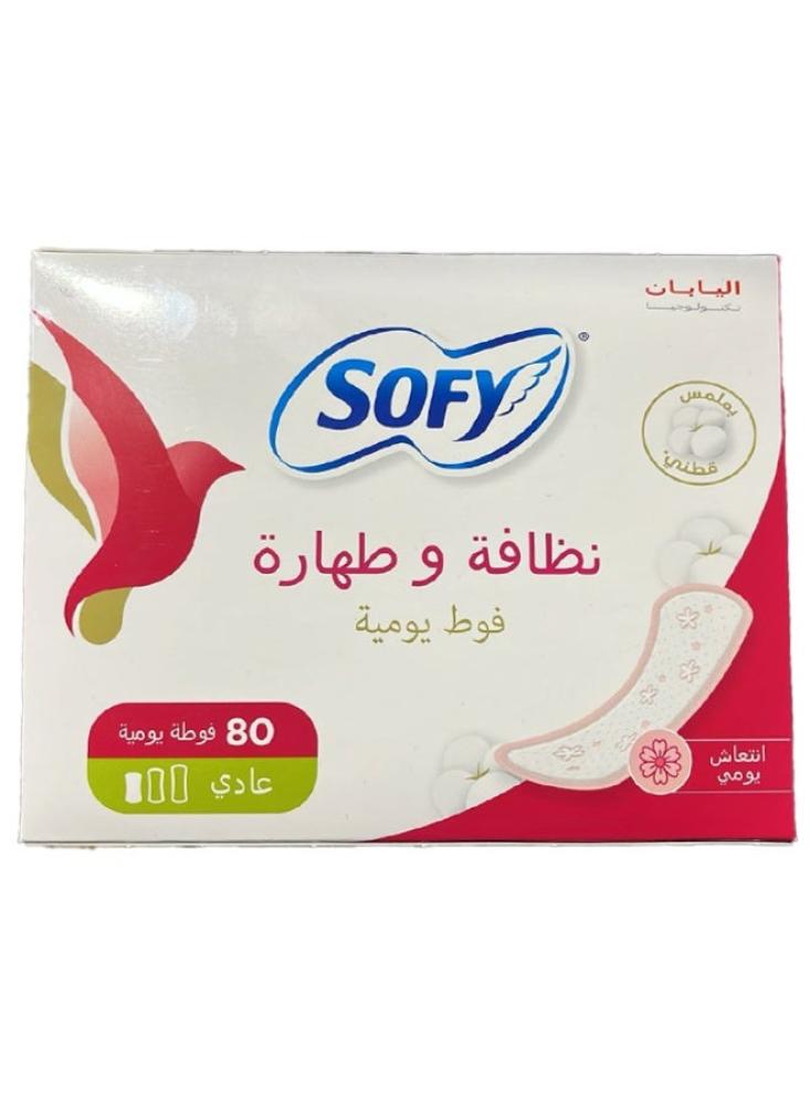 Sofy Clean & Pure فوط يومية منعشة 80 قطعة