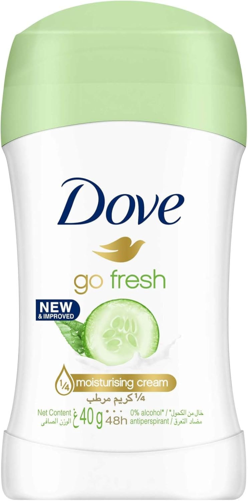 Dove Go Fresh خيار وشاي أخضر ستيك مضاد للتعرق 40 جم