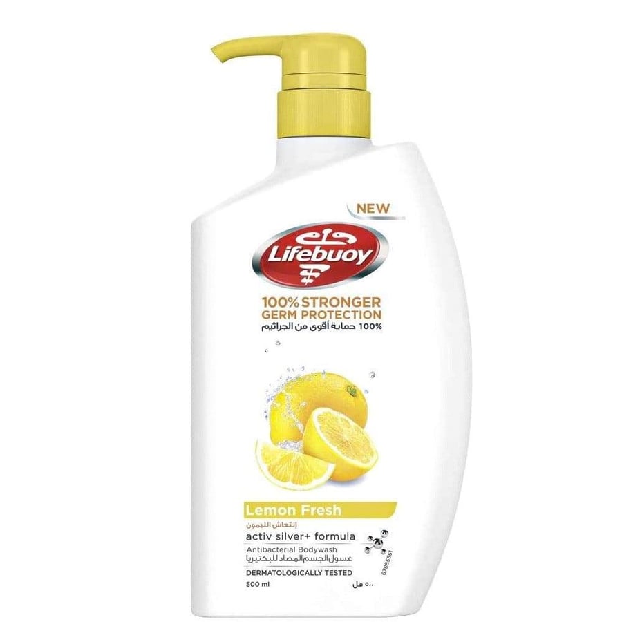 Lifebuoy Lemon Fresh غسول جسم مضاد للبكتيريا 500 مل
