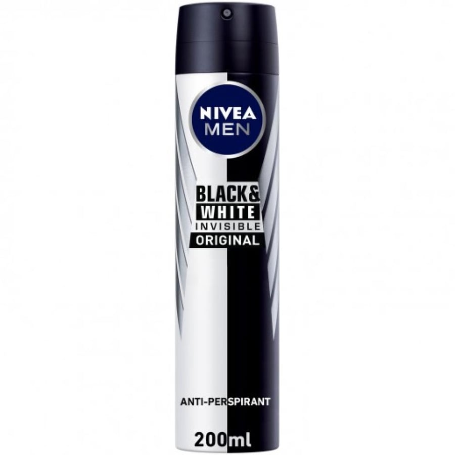 NIVEA MEN Black & White Invisible Original مزيل عرق بخاخ 200 مل