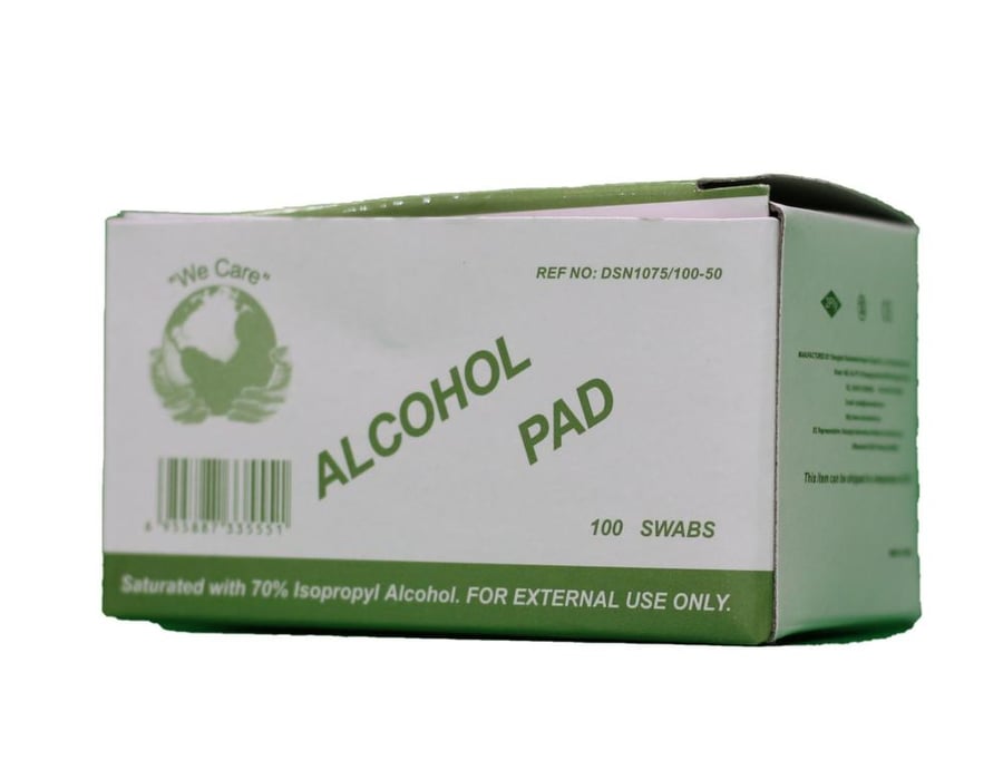 Alcohol Pad مسحات كحولية طبية 100 حبة