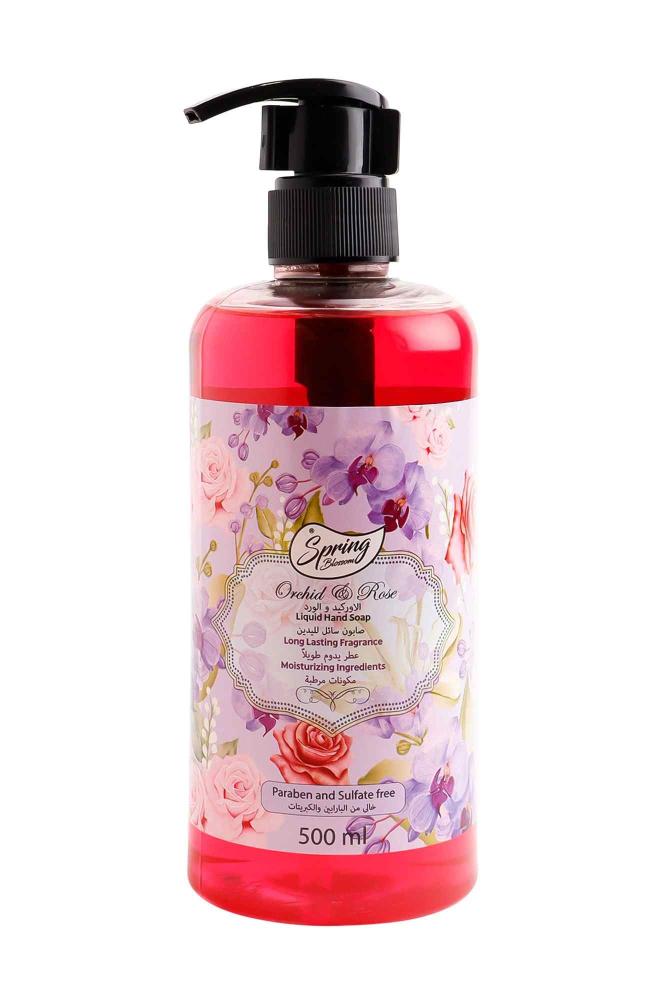 Spring Blossom صابون سائل لليدين بالأوركيد والورد 500 مل