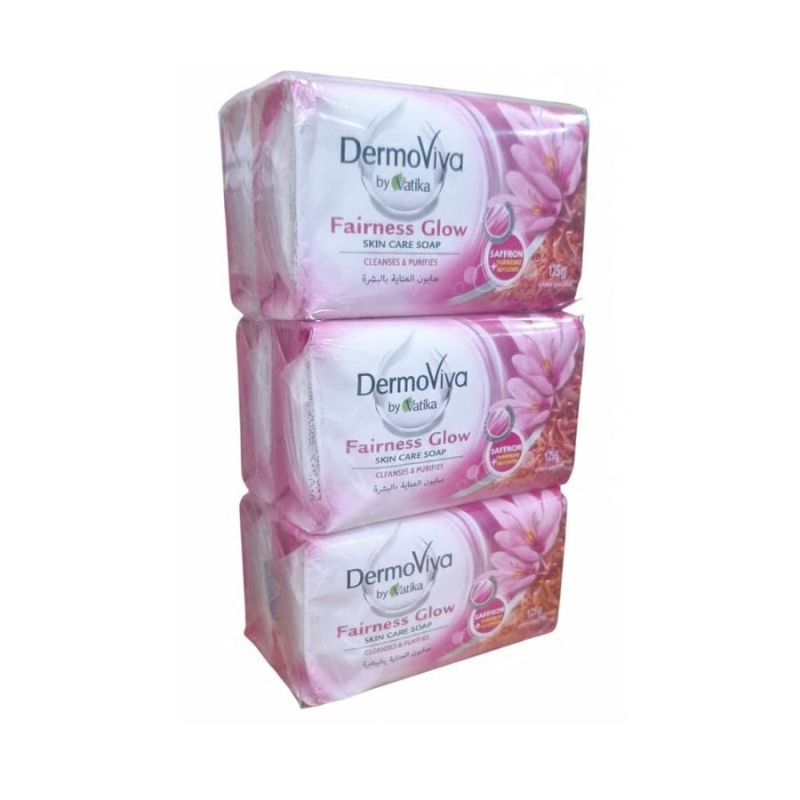 Dermoviva Saffron صابون للجسم بالزعفران 125 جم × 6