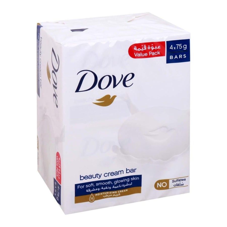 Dove Beauty Cream Bar صابون كريم الجمال 75 جم × 4