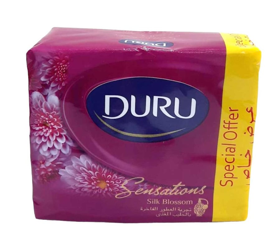 Duru Sensations Silk Blossom صابون استحمام 80 جم × 4