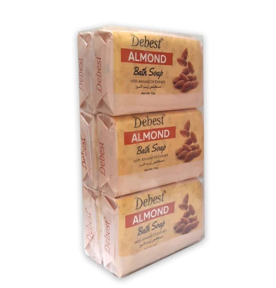 Debest Almond Oil صابون استحمام 70 جم × 6