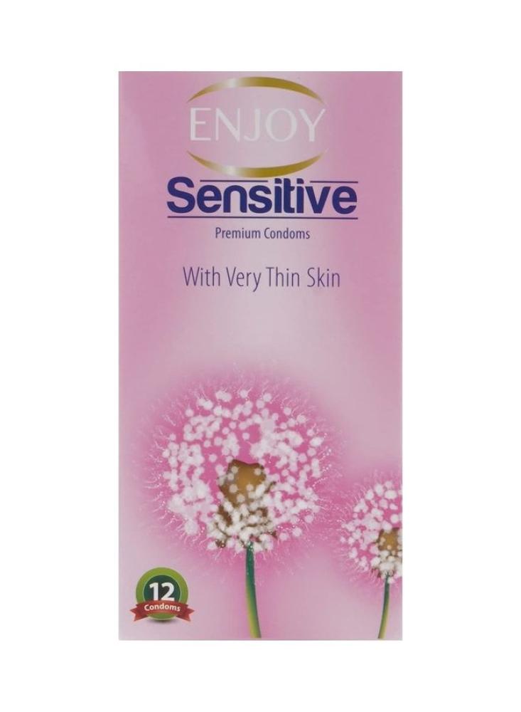 Enjoy Sensitive واقي ذكري للبشرة الحساسة 12 حبة