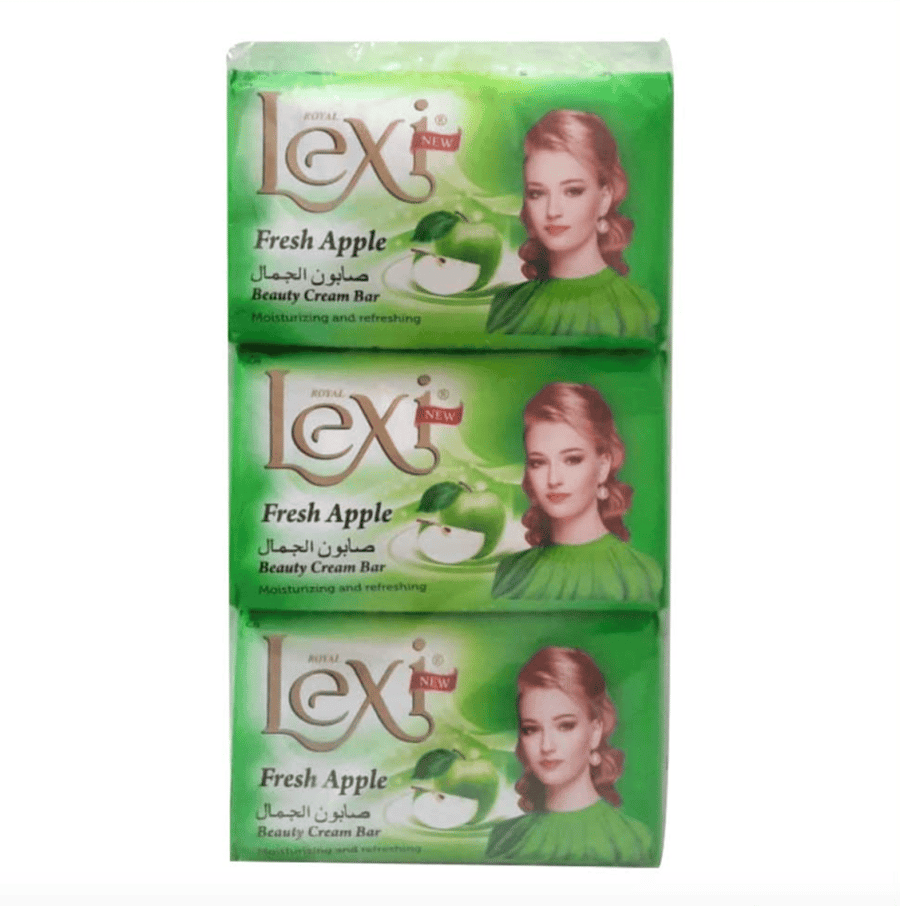 Lexi Fresh Apple صابون استحمام بالتفاح 120 جم × 6