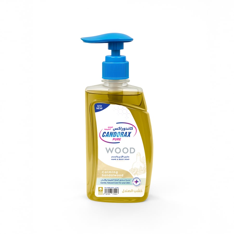 Candorax Pure Wood صابون لليدين والجسم 360 مل