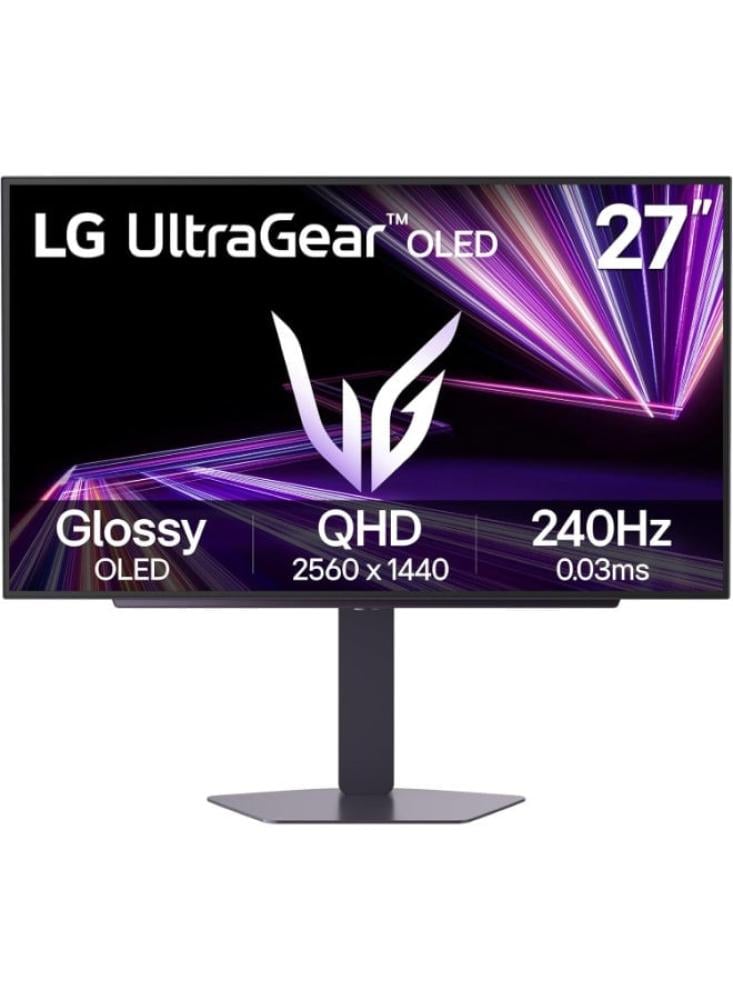 LG UltraGear OLED 27GX704A-B شاشة ألعاب 27 بوصة QHD 240Hz 0.03ms - أسود