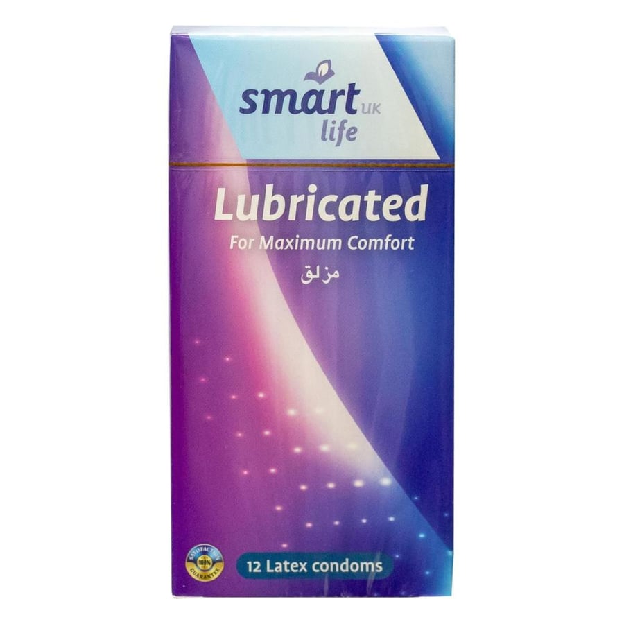 Smart Life Lubricated واقي ذكري مزلق 12 قطعة