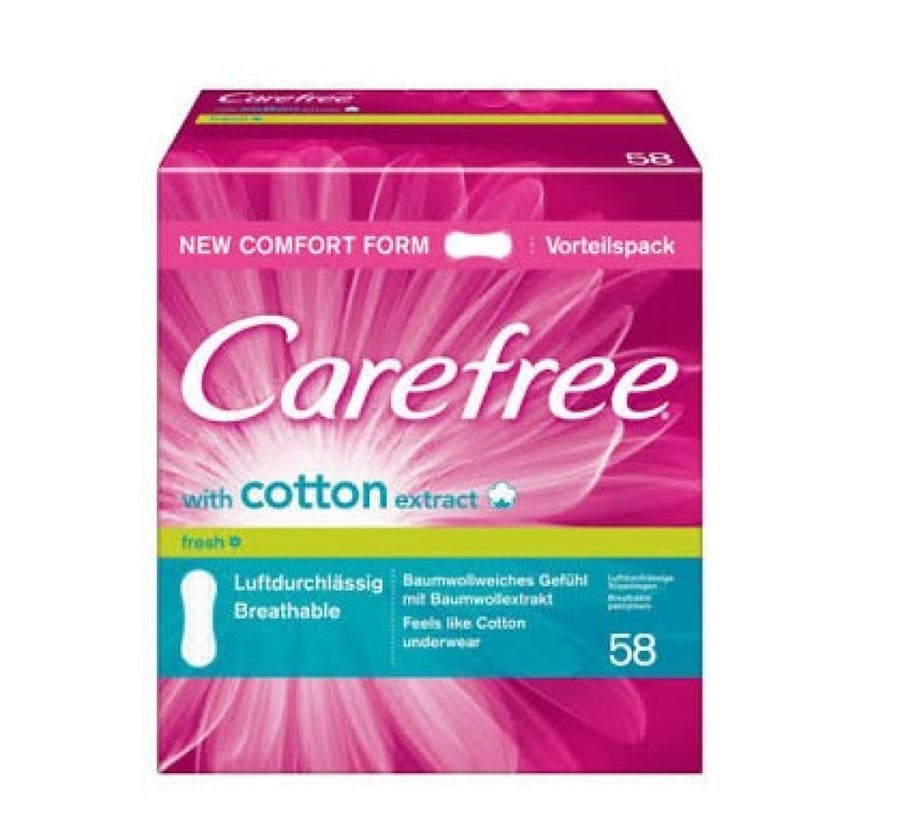 Carefree Fresh فوط يومية للنساء 58 قطعة