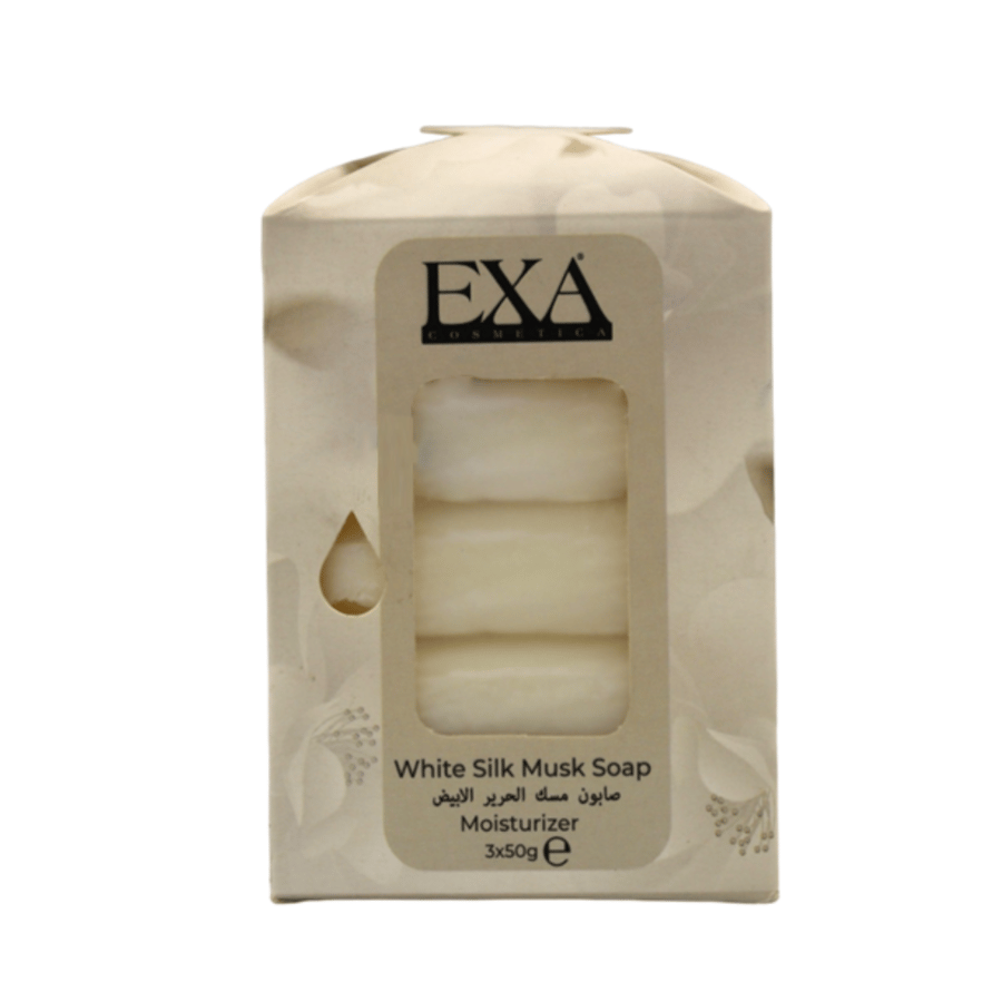 EXA White Silk Musk Soap صابون مسك الحرير الأبيض 50 جم × 3