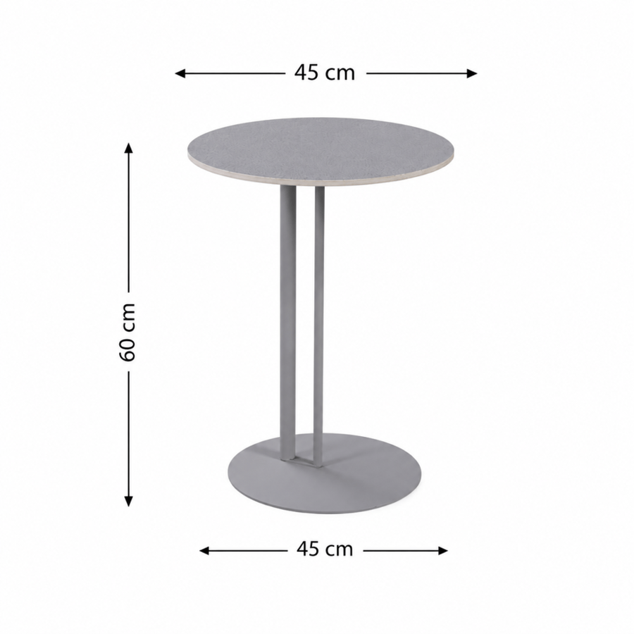 طاولة خدمة مفردة سيراميك رمادي فاتح