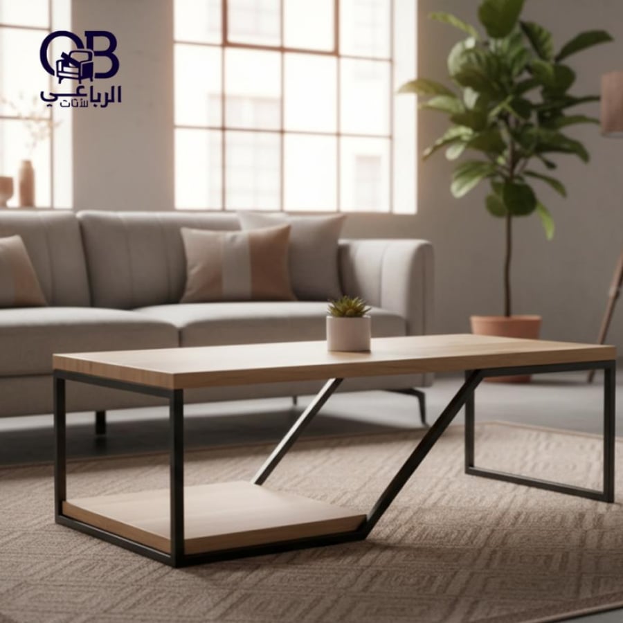 Long L-shaped TV table