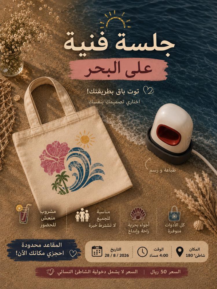 جلسة فنية على البحر - توت باق بطريقتك | Beach 180