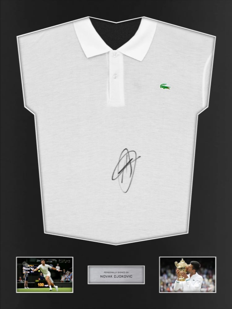 Novak Djokovic Signed Shirt Lacoste