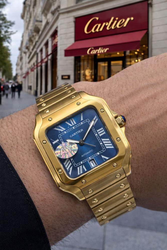 ساعة كارتير سانتوس Cartier Santos (نظام بطارية) - متجر ونر