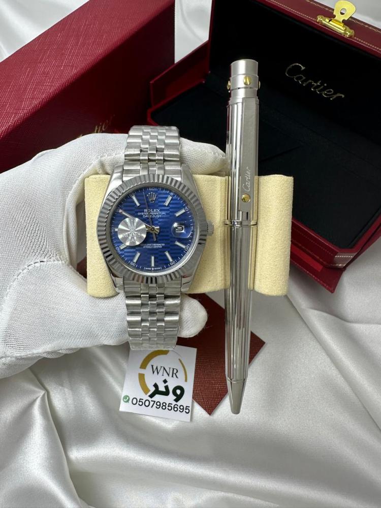 Rolex Datejust watch (battery) + Cartier pen for free - OneR Store