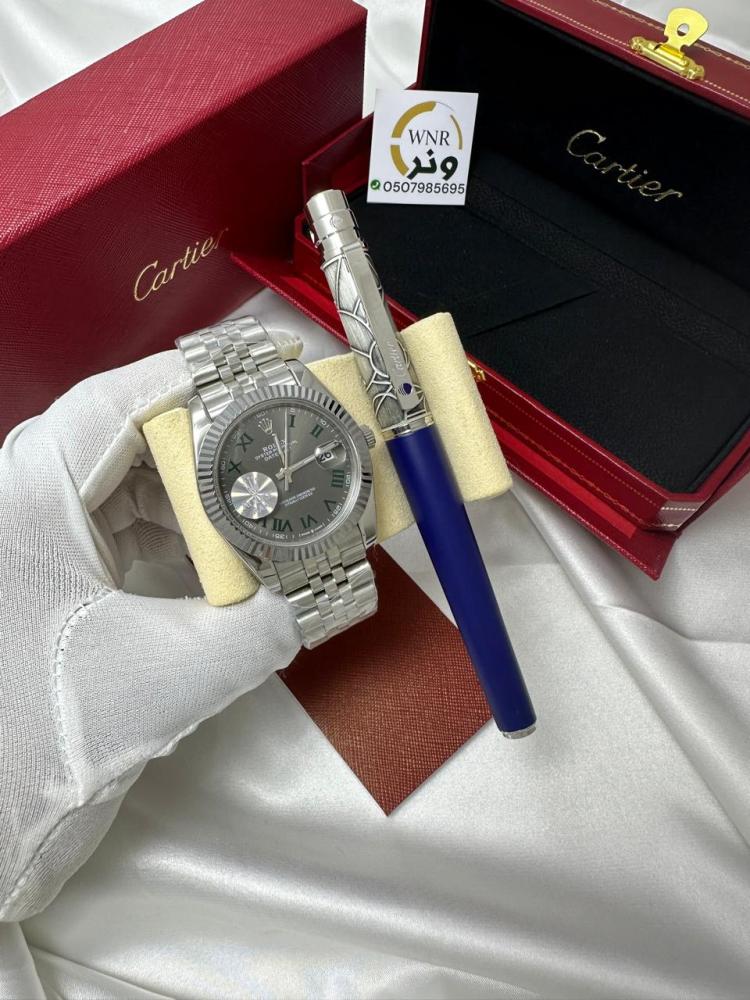 Rolex Datejust watch (battery) + Cartier pen for free - OneR Store